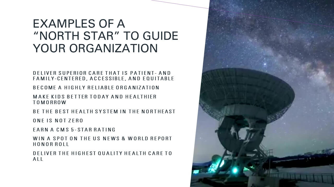 Examples of a "North Star" to Guide Your Organization
