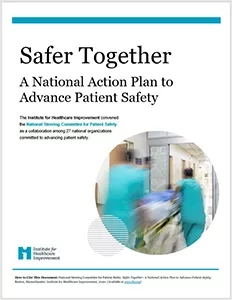 COVER Image: Safer Together: A National Action Plan to Advance Patient Safety COVER Image: Safer Together: A National Action Plan to Advance Patient Safety