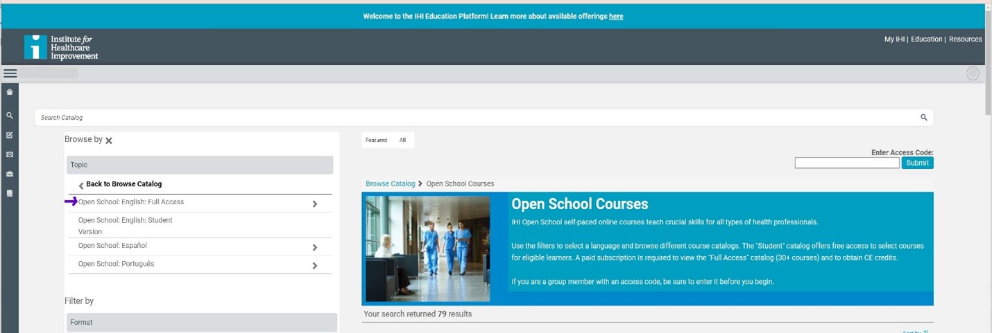 IHI Open School Full Access screenshot