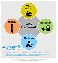 4Ms Framework ​of an Age-Friendly Health System (no descriptions)