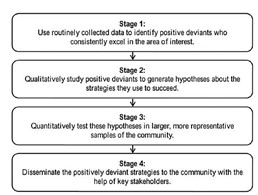Steps in the Positive Deviance Approach [from: Bradley EH, Curry LA, Ramanadhan S, et al. Research in action: Using positive deviance to improve quality of health care]