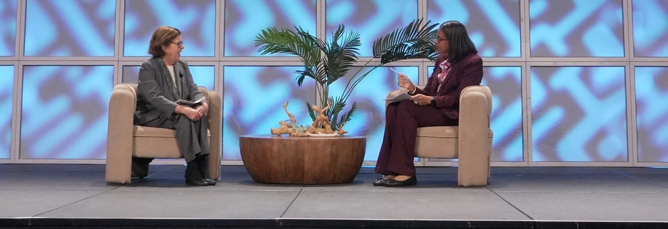 IHI President and CEO Dr. Sylvia Trent-Adams and IHI President Emerita and Senior Fellow Maureen Bisognano