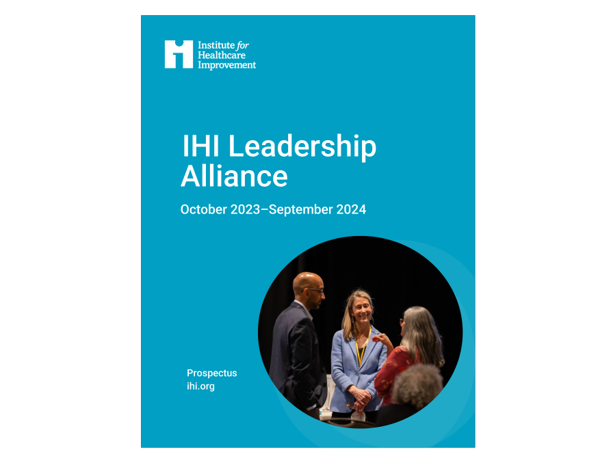 IHI Leadership Alliance prospectus cover