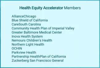 Leadership Alliance Health Equity Accelerator Members Leadership Alliance Health Equity Accelerator Members